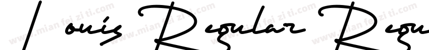 Louis Regular RegularVersion 1306字体转换